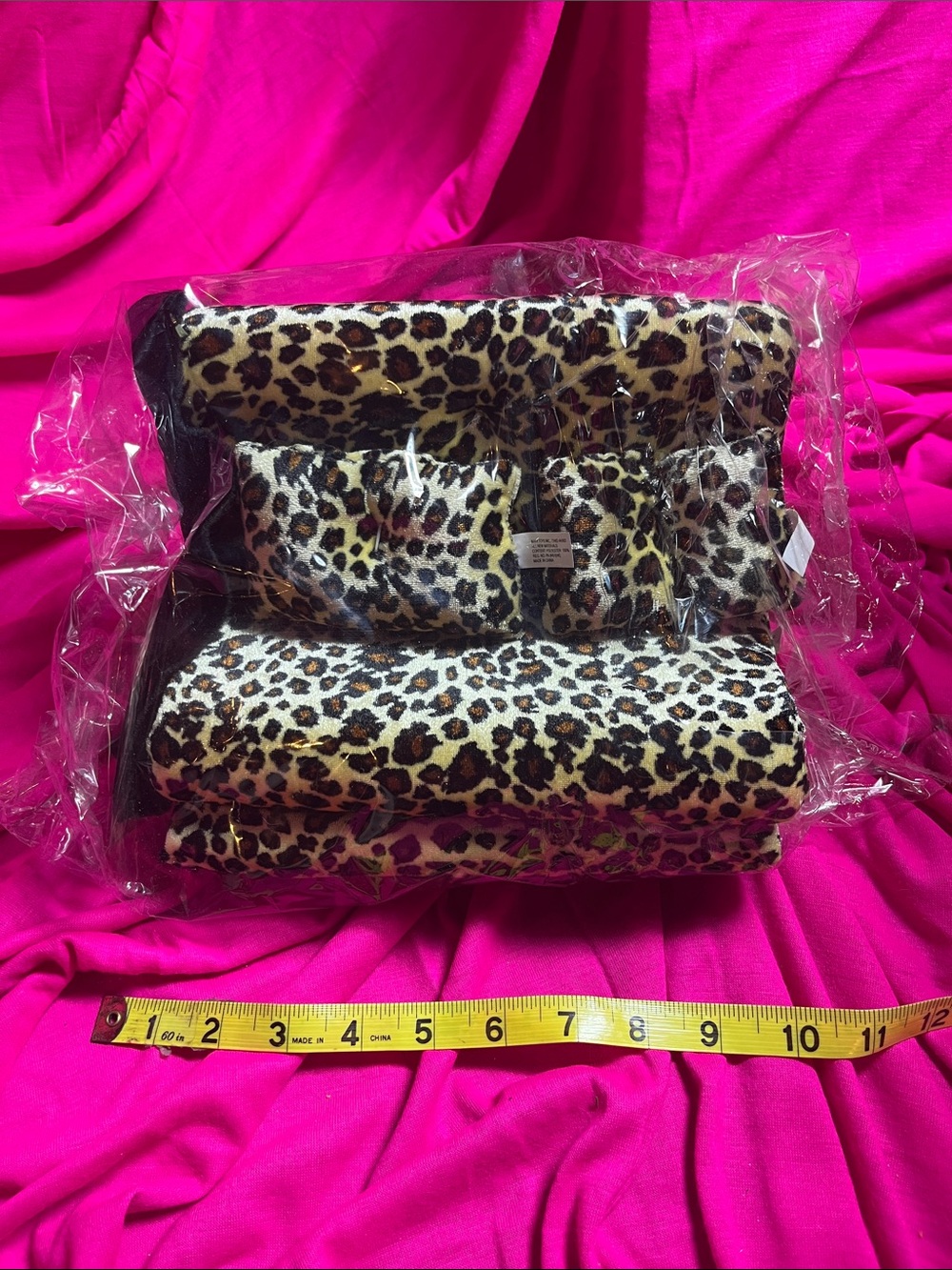 NRFB Vintage Maui Toys Leopard Print Fold Out Doll Couch Foam Sofa Bed Set